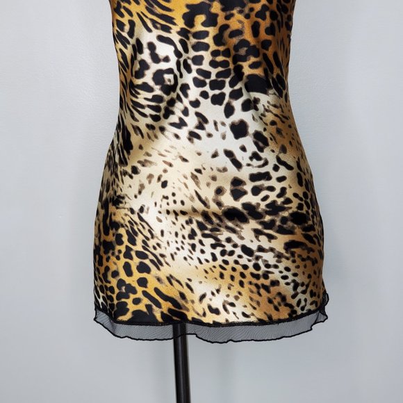 Papillon Blanc Mob Wife Multi-Color Animal Print V-Neck Sleeveless Top Size S - Picture 7 of 12